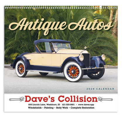 Good Value Antique Autos  Spiral Calendar-7057