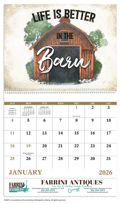 Good Value Country Days  Spiral Calendar-7066