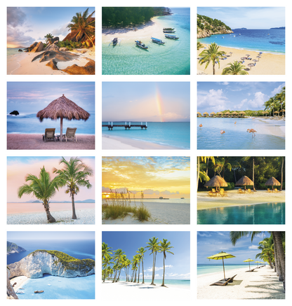 Good Value Beach Paradise  Spiral Calendar-7068