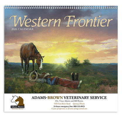 Good Value Western Frontier  Spiral Calendar-7071