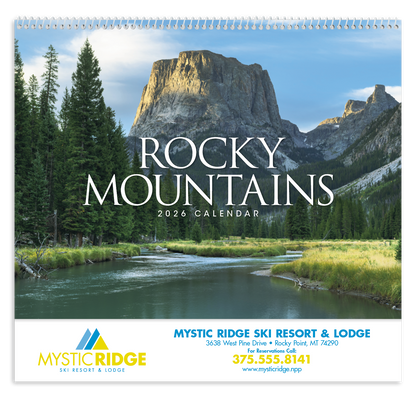 Good Value Rocky Mountains  Spiral Calendar-7078