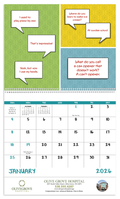 Good Value Dad Jokes  Spiral Calendar-7082