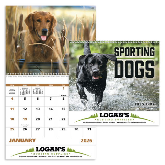 Good Value Sporting Dogs  Spiral Calendar-7090