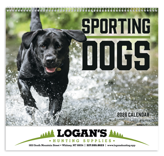 Good Value Sporting Dogs  Spiral Calendar-7090