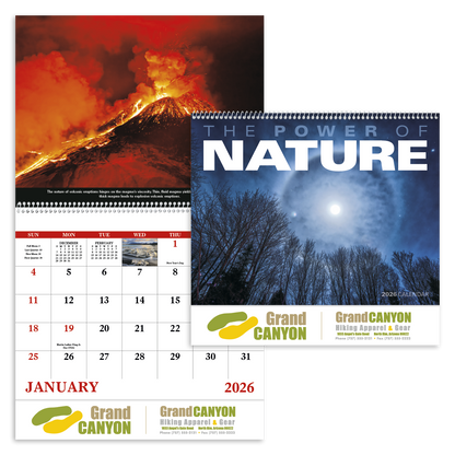 Good Value The Power of Nature  Spiral Calendar-7103