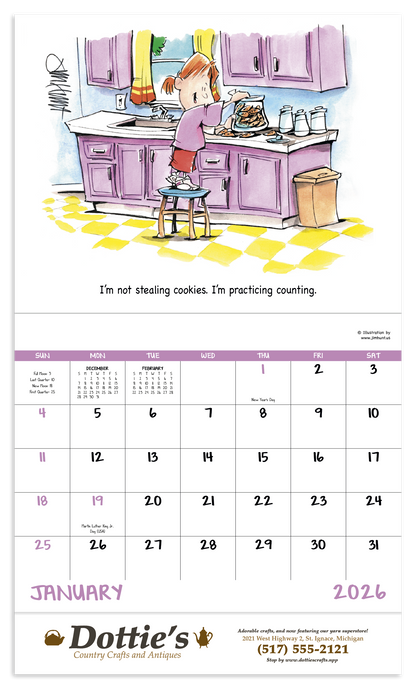 Good Value Laughing It Up  Stapled Calendar-7213