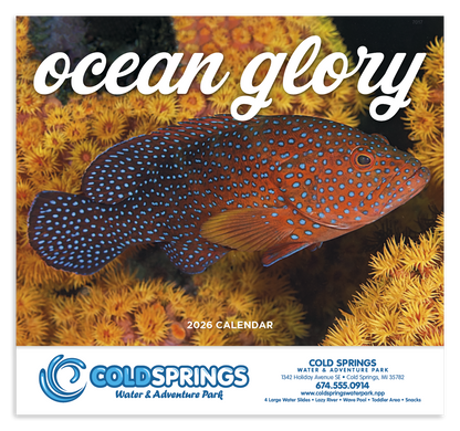 Good Value Ocean Glory  Stapled Calendar-7217