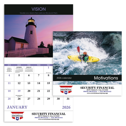 Good Value Motivations  Stapled Calendar-7228