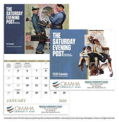 Good Value  The Saturday Evening Post Illustrations by Norman Rockwell  Stapled Calendar-7239