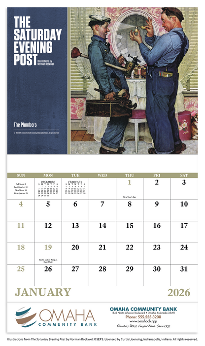 Good Value  The Saturday Evening Post Illustrations by Norman Rockwell  Stapled Calendar-7239