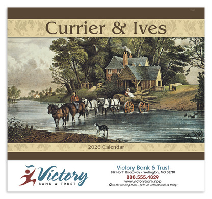 Good Value Currier  Ives  Stapled Calendar-7241