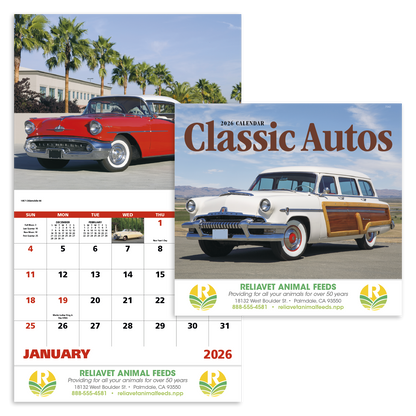 Good Value Classic Autos  Stapled Calendar-7242