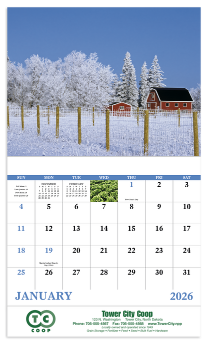 Good Value Agriculture  Stapled Calendar-7247