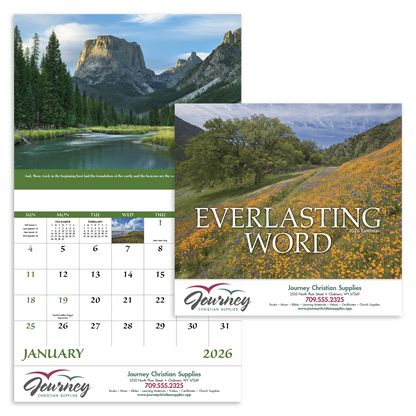 Good Value Everlasting Word  Stapled Calendar-7255