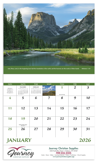 Good Value Everlasting Word  Stapled Calendar-7255