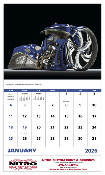 Good Value Motorcycles  Stapled Calendar-7256
