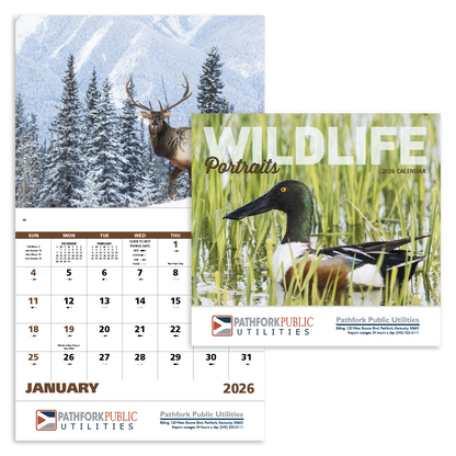 Good Value Wildlife Portraits  Stapled Calendar-7263