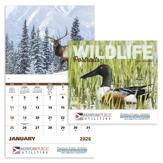 Good Value Wildlife Portraits  Stapled Calendar-7263
