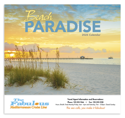 Good Value Beach Paradise  Stapled Calendar-7268
