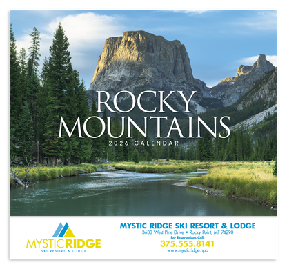 Good Value Rocky Mountains  Stapled Calendar-7278