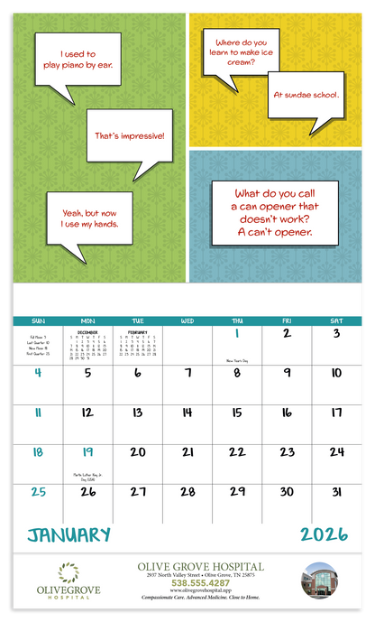 Good Value Dad Jokes  Stapled Calendar-7282