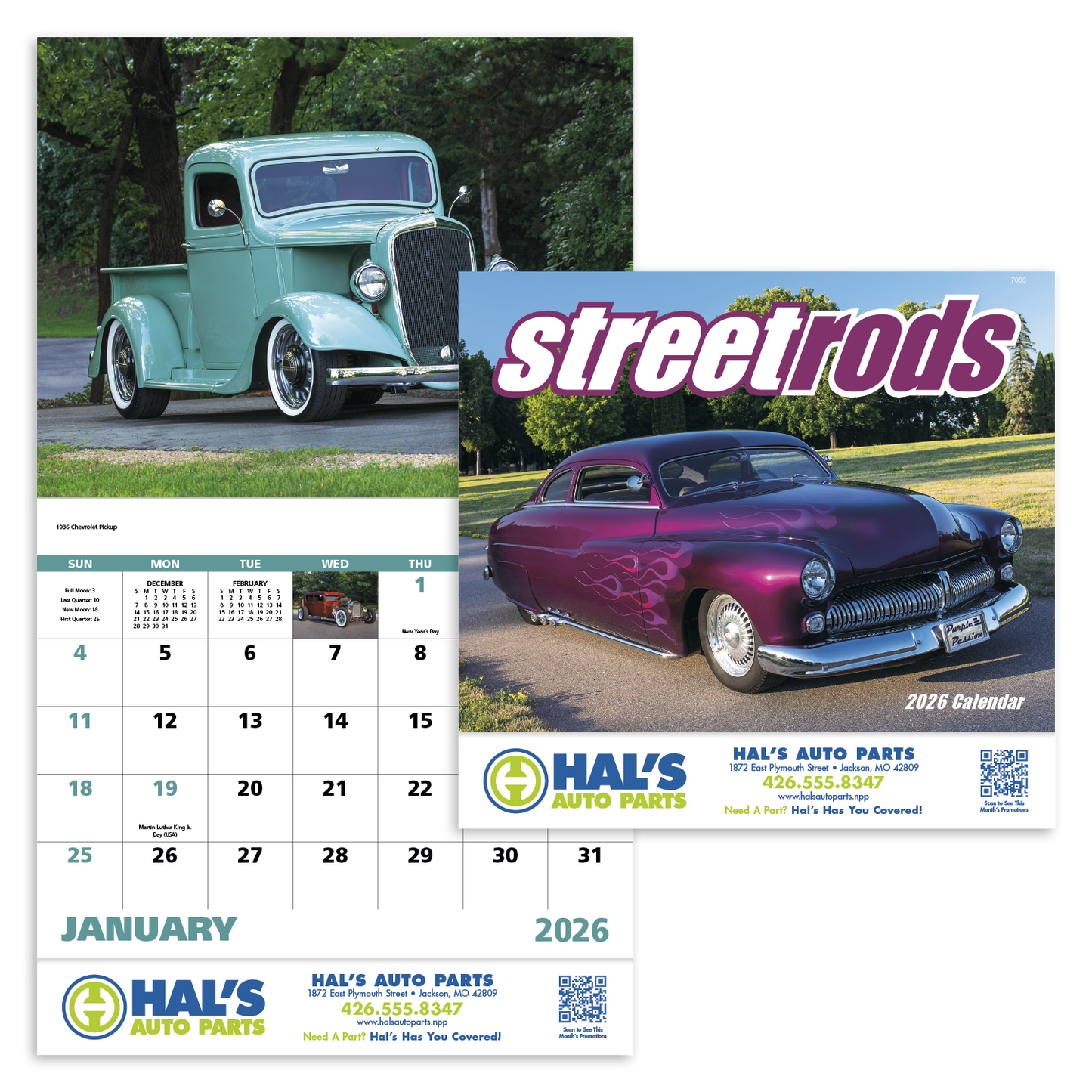 Good Value Street Rods  Stapled Calendar-7283