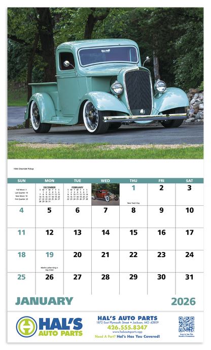 Good Value Street Rods  Stapled Calendar-7283