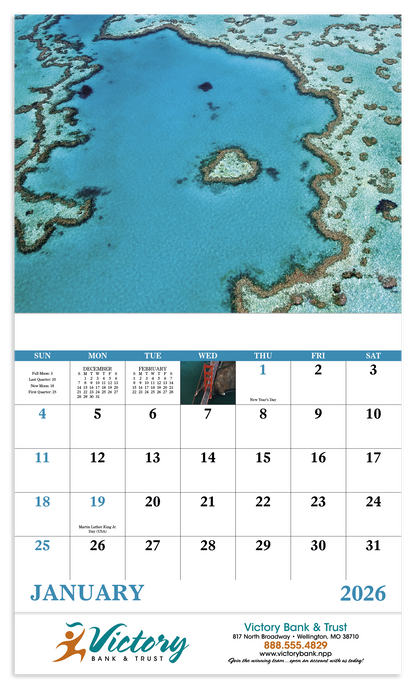 Good Value View from Above  Stapled Calendar-7284