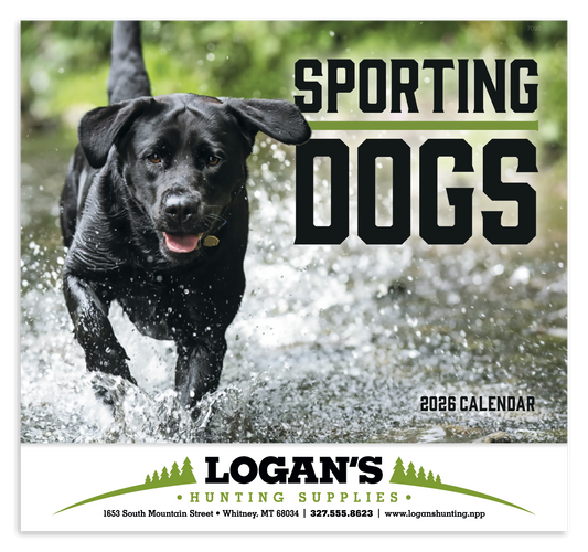 Good Value Sporting Dogs  Stapled Calendar-7290