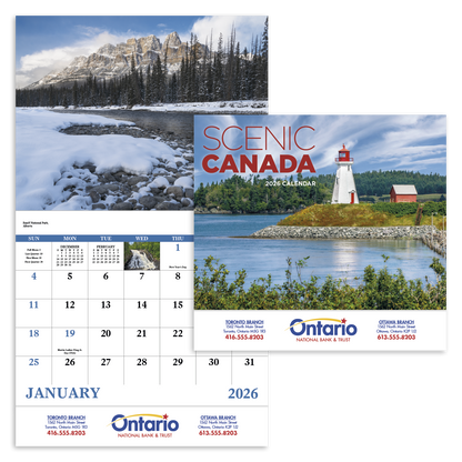 Good Value Scenic Canada  Stapled Calendar-7302