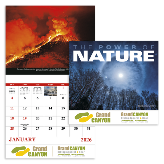 Good Value The Power of Nature  Stapled Calendar-7303