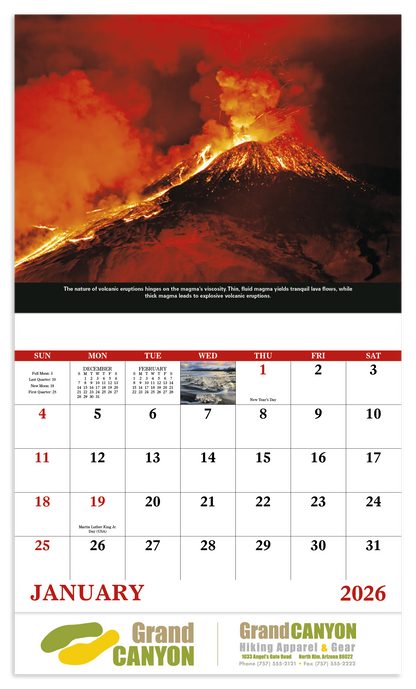 Good Value The Power of Nature  Stapled Calendar-7303