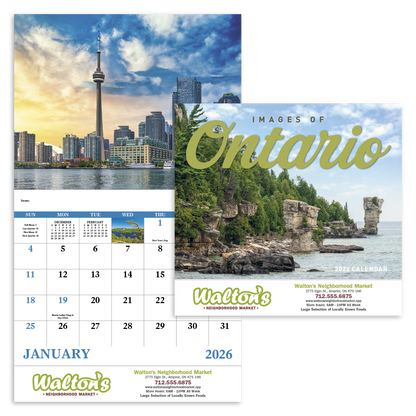 Good Value Images of Ontario  Stapled Calendar-7306