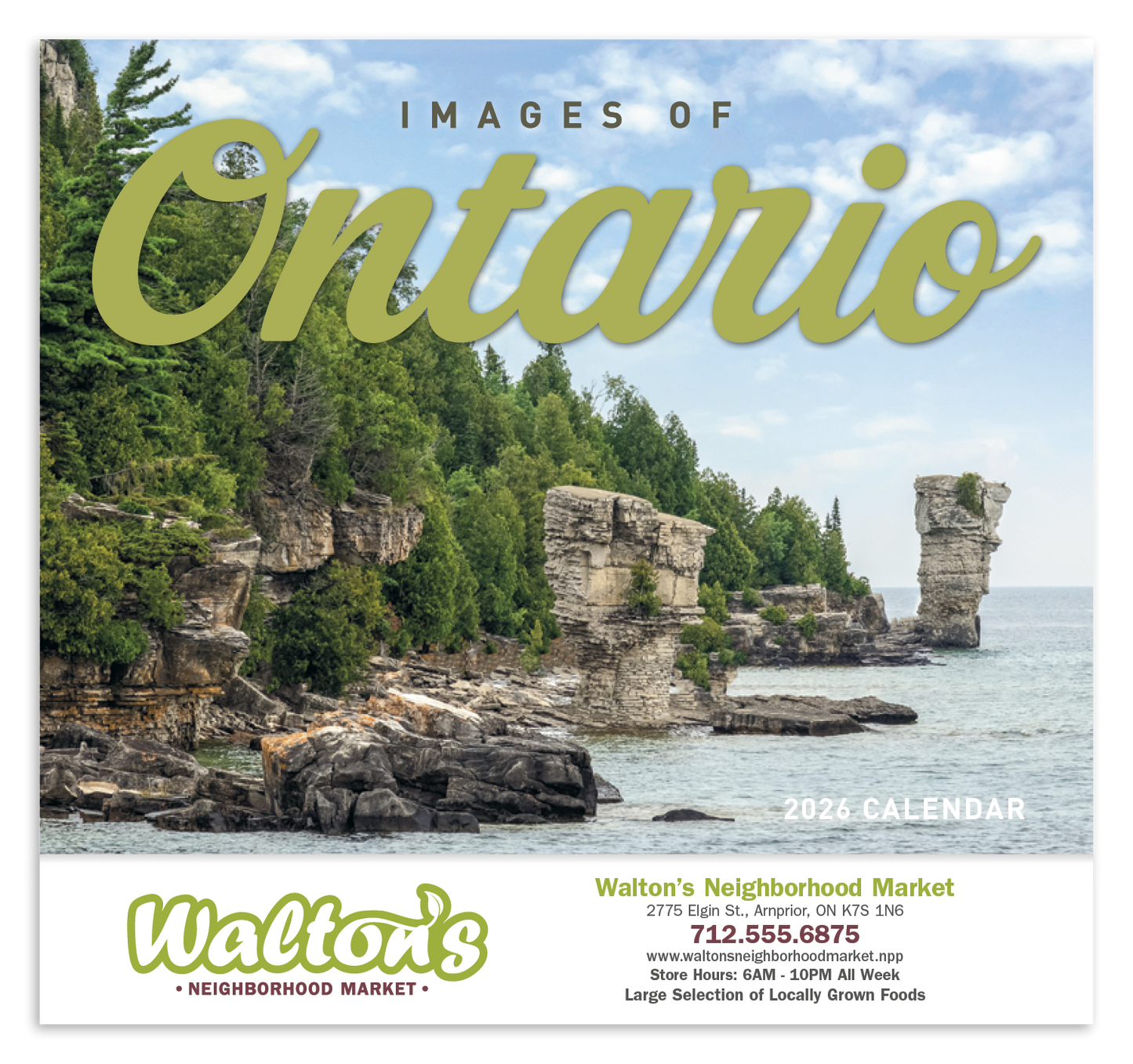 Good Value Images of Ontario  Stapled Calendar-7306