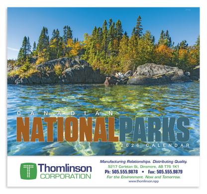 Good Value Canadian National Parks  Stapled Calendar-7313