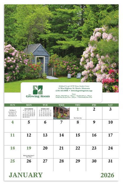 Good Value Garden Walk  Window Calendar-7577
