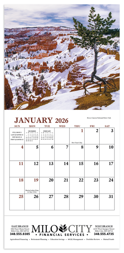 Good Value Landscapes of America  Mini Calendar-7702