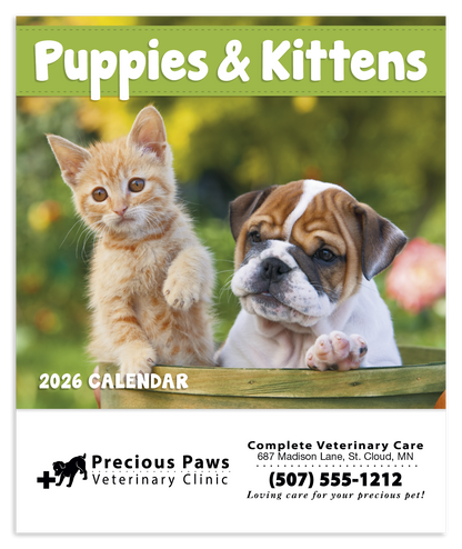 Good Value Puppies  Kittens  Mini Calendar-7708