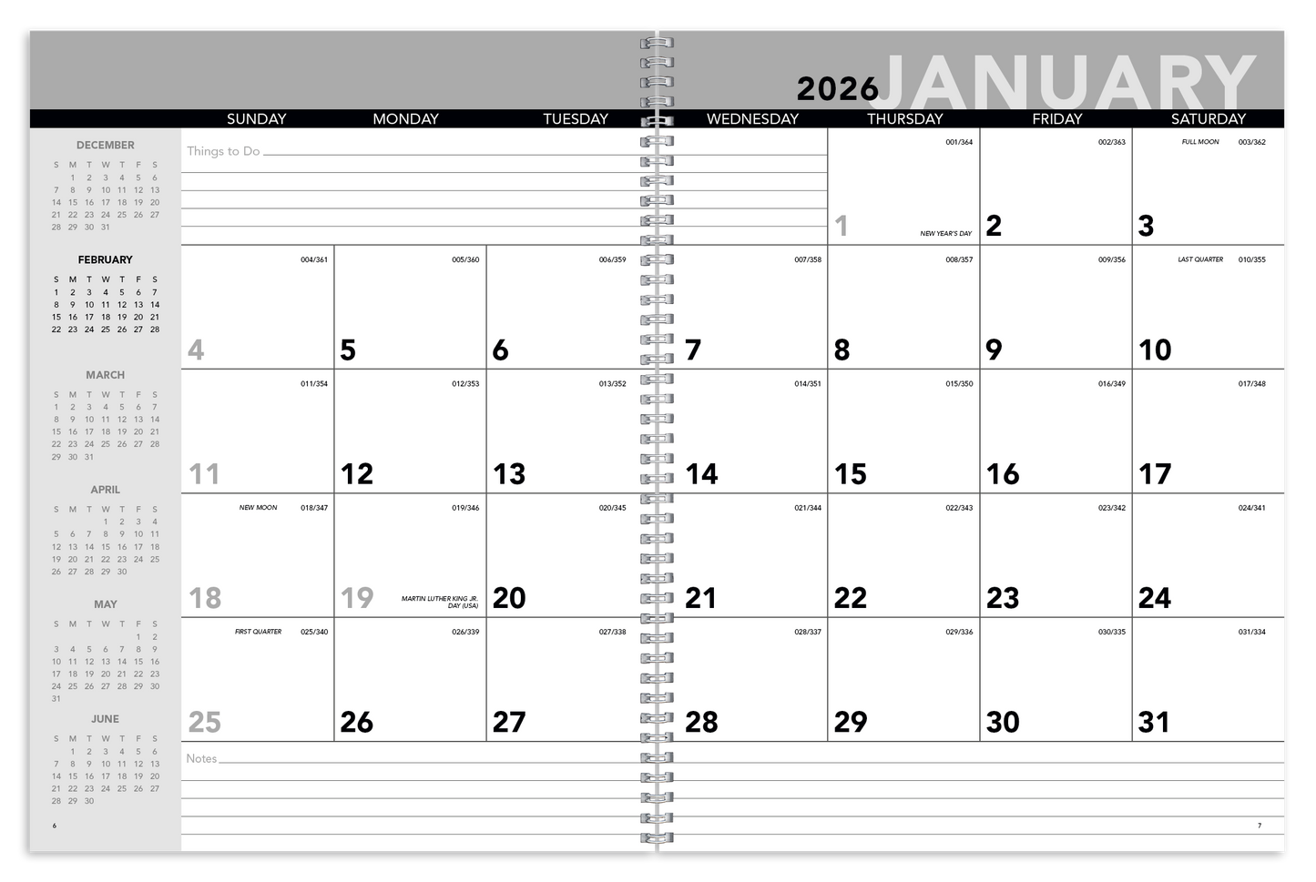 Triumph Calendars Standard Year Desk Planner with Custom Cover-820
