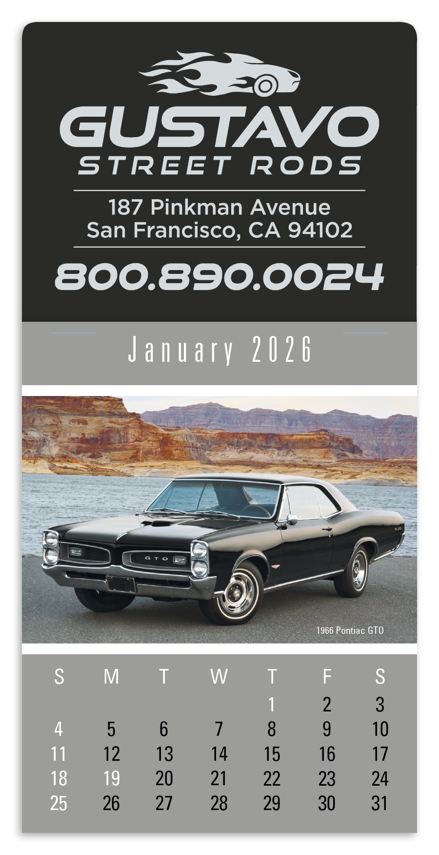 Triumph Calendars PressNStick Cruisin Cars Calendar-V8884