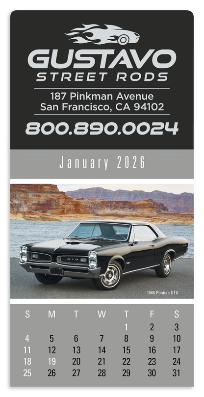 Triumph Calendars PressNStick Cruisin Cars Calendar-V8884