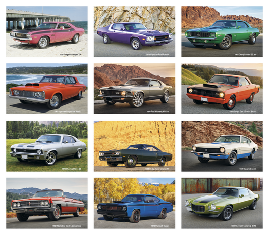 Triumph Calendars PressNStick Cruisin Cars Calendar-V8884