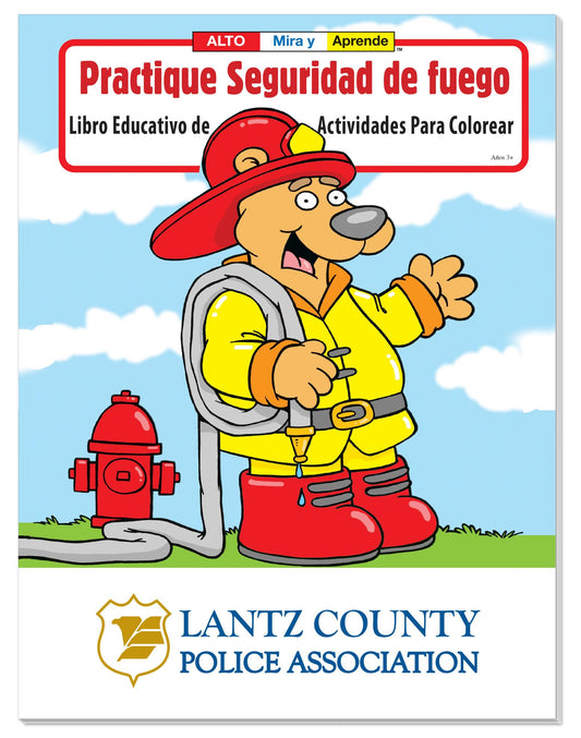 Coloring Book Practice Fire Safety Spanish-41278