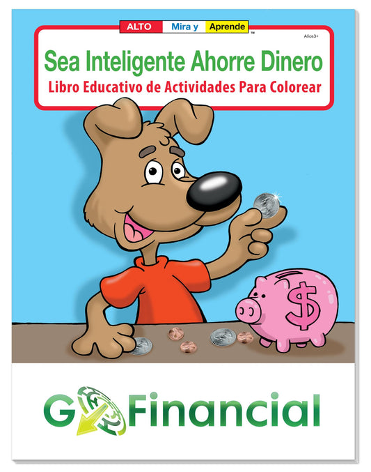 Good Value Coloring Book Be Smart Save Money Spanish-41280