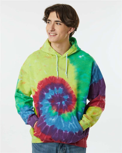 Dyenomite Blended Tie-Dyed Hooded Sweatshirt - 680VR