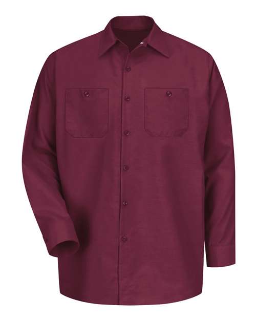 Men's Tall Industrial Long Sleeve Work Shirt