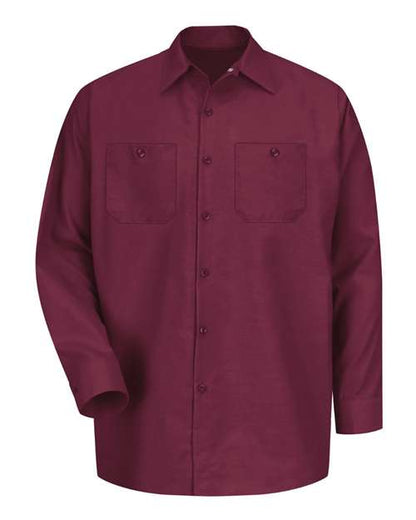 Men's Tall Industrial Long Sleeve Work Shirt