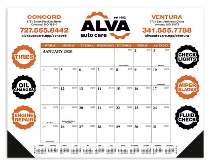 Skinner  Kennedy Desk Pad Calendar-52-E