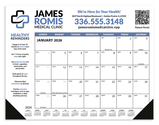Skinner  Kennedy Desk Pad Calendar-53-E