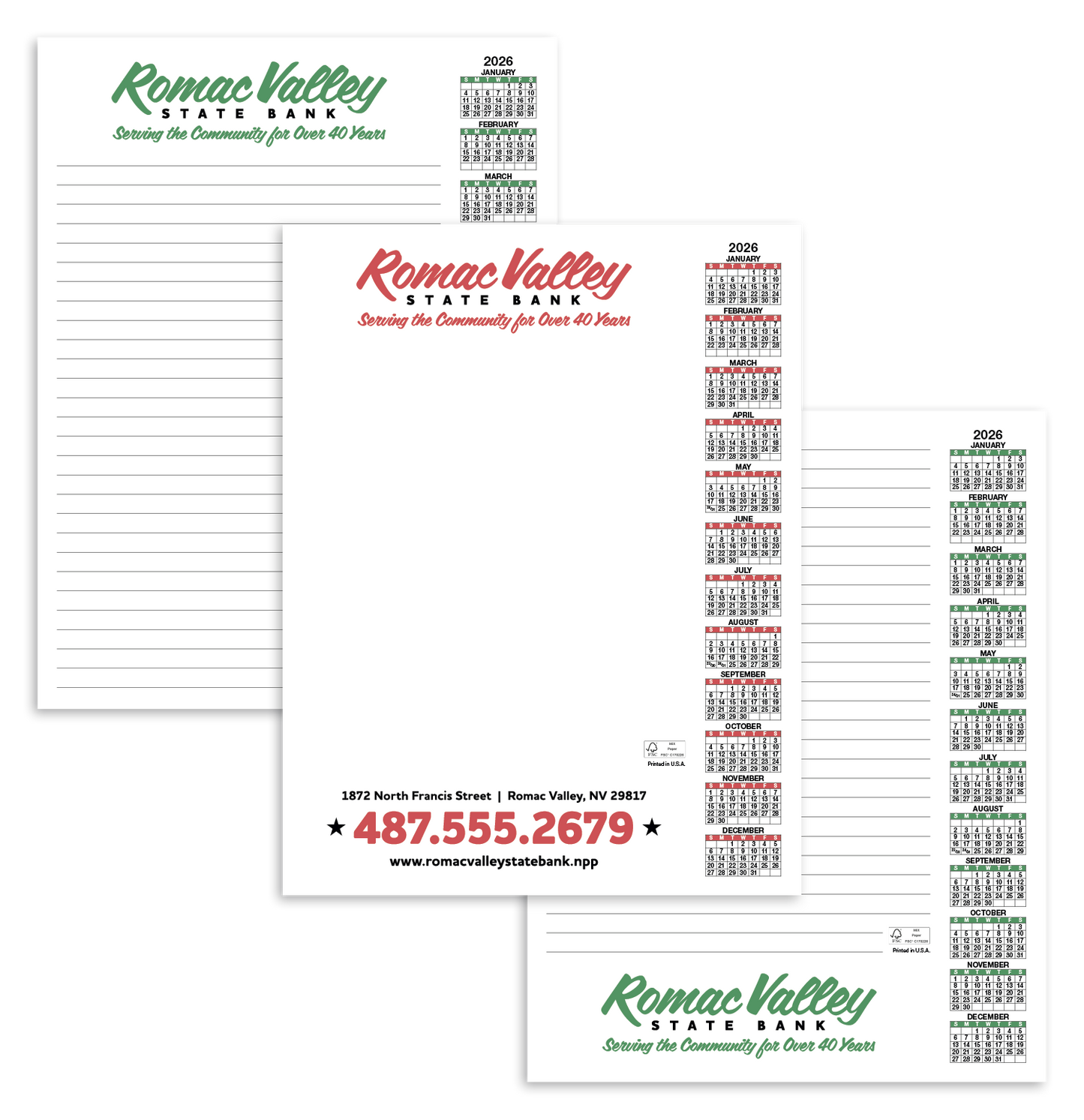 Skinner  Kennedy Scratch Pad Calendar-360-E